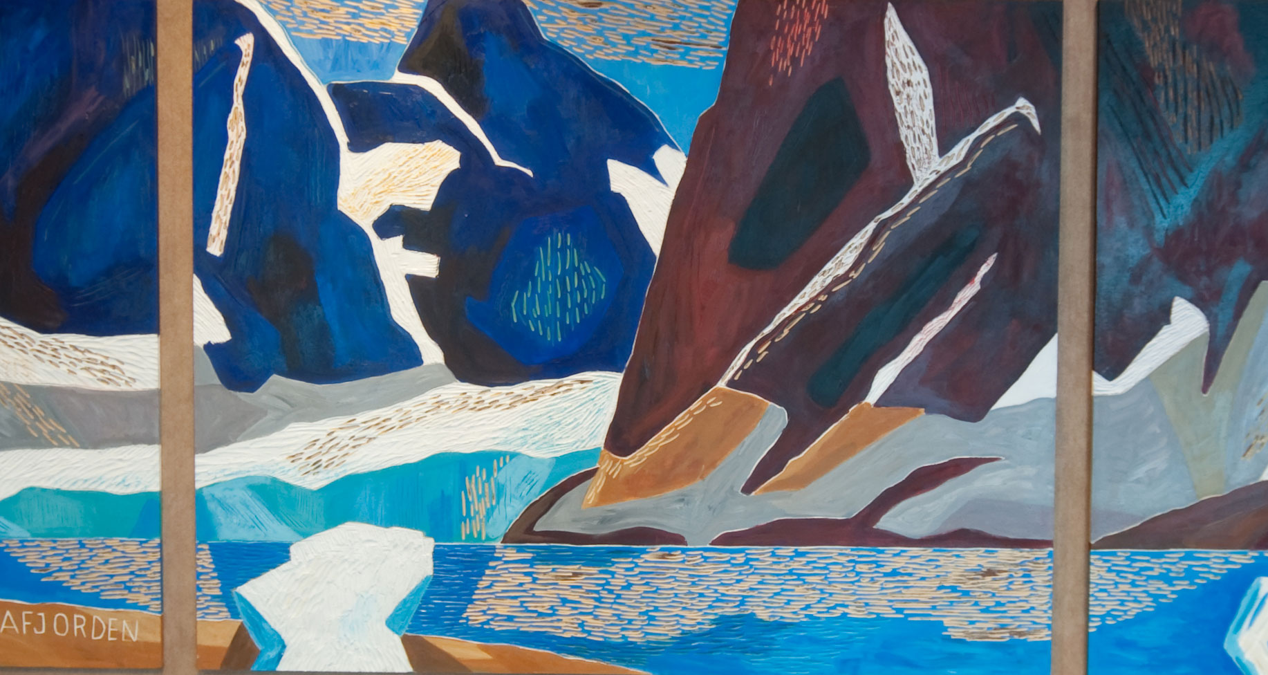 Den specialbeställda konsten på Fram är skapad av lokala konstnärer från polcirkelsområdet