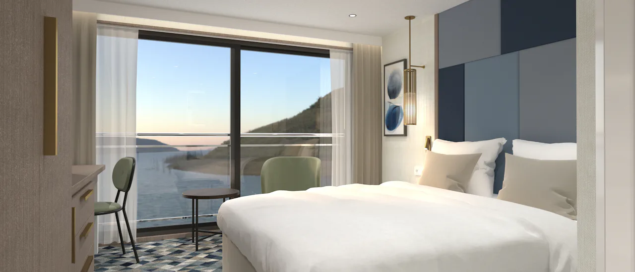 All cabins feature outside positions offering spectacular views of the charming sights along the riverbanks