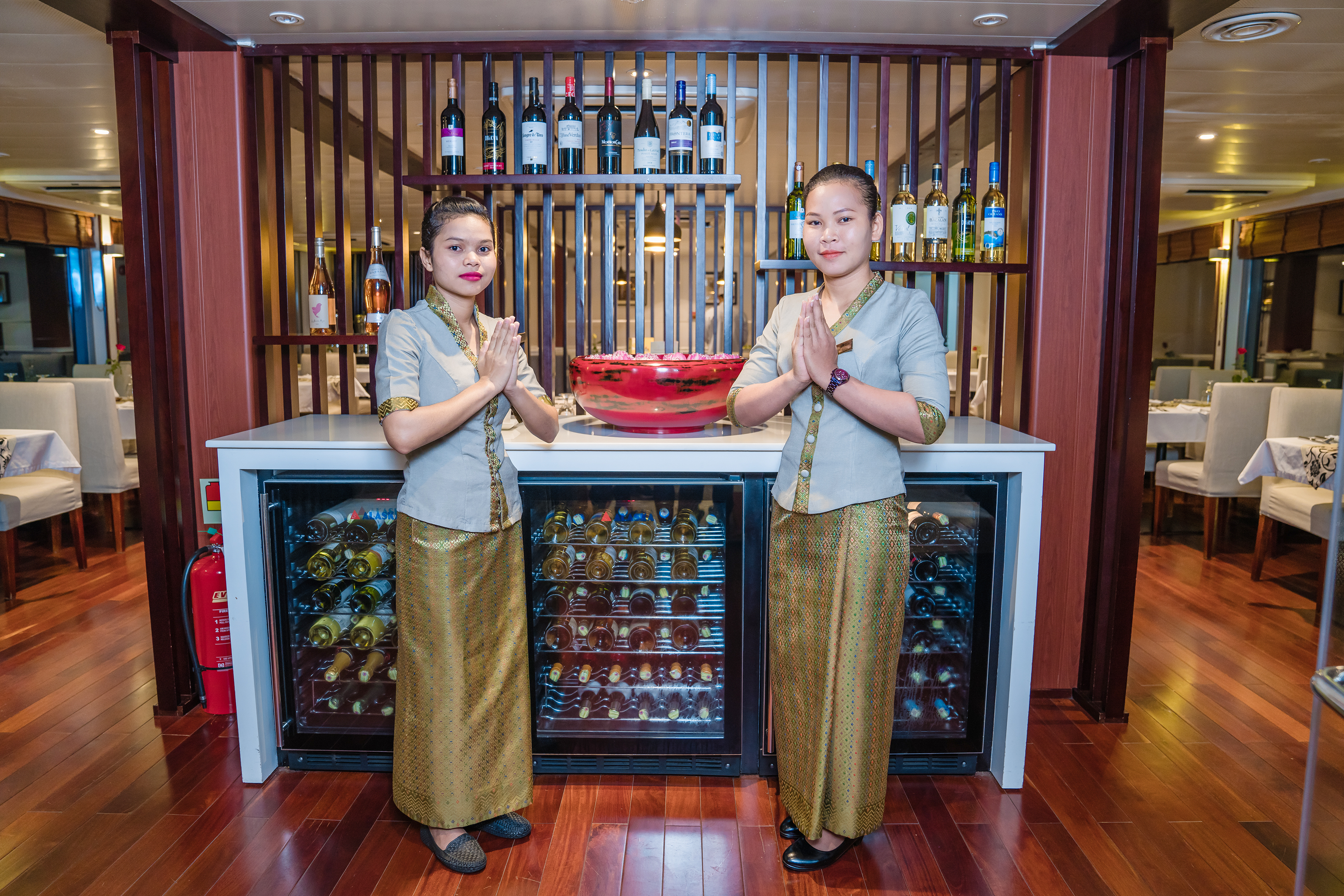 On the main deck, you'll find the reception