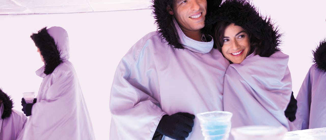 Norwegian Epic har en isbar med coola drinkar serverade i isglas