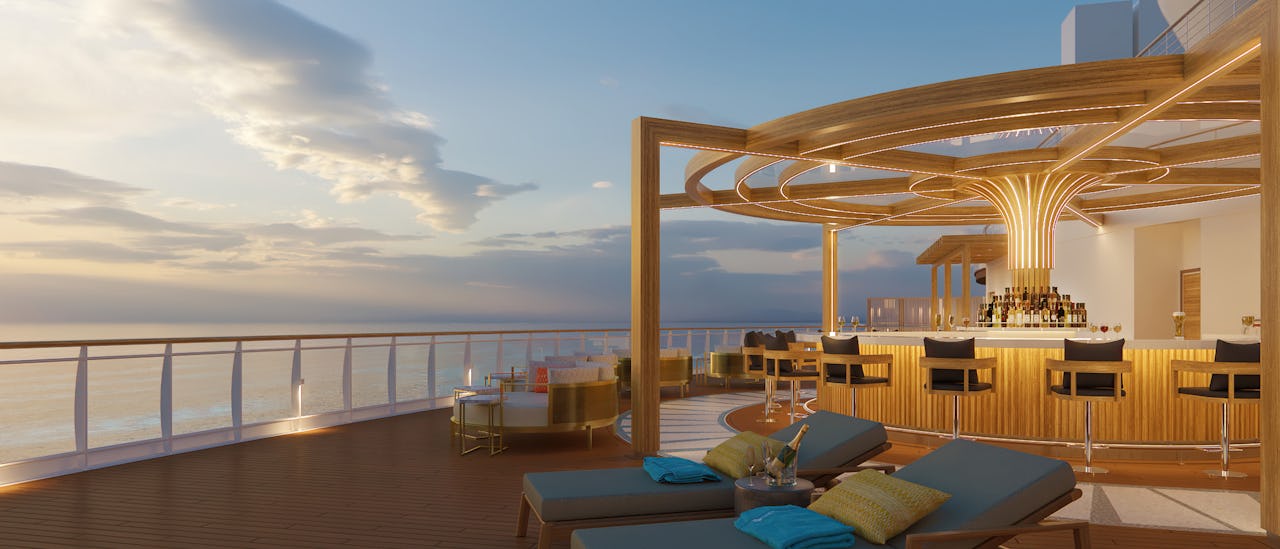 Njut av den avkopplande atmosfären på Vibe Beach Club