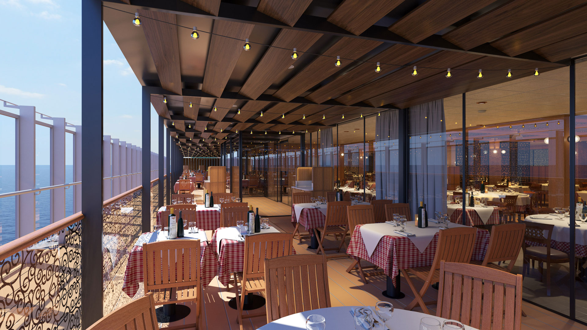 Uteservering på Cuccina del Capitano