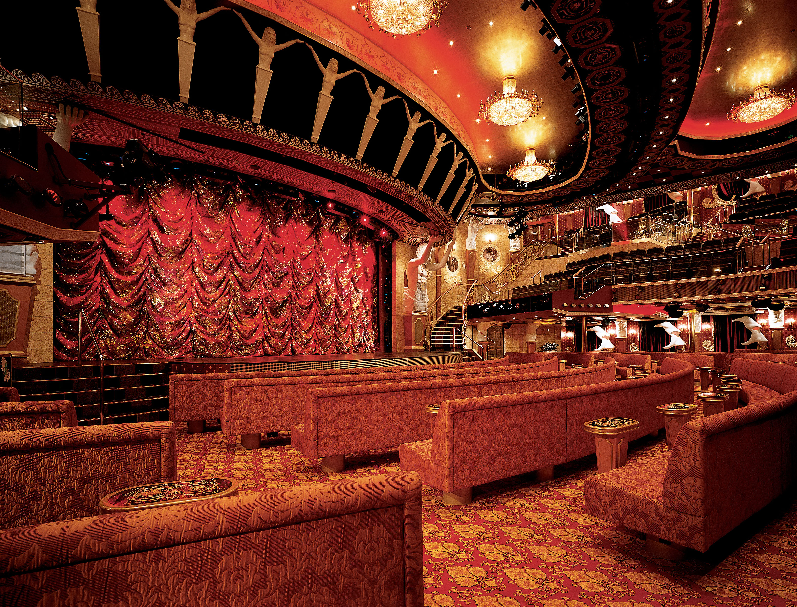 Teatern i väntan på en Las Vegas-inspirerad show