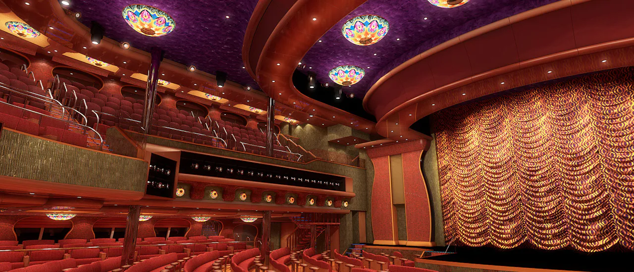 Teatern i väntan på en Las Vegas-inspirerad show