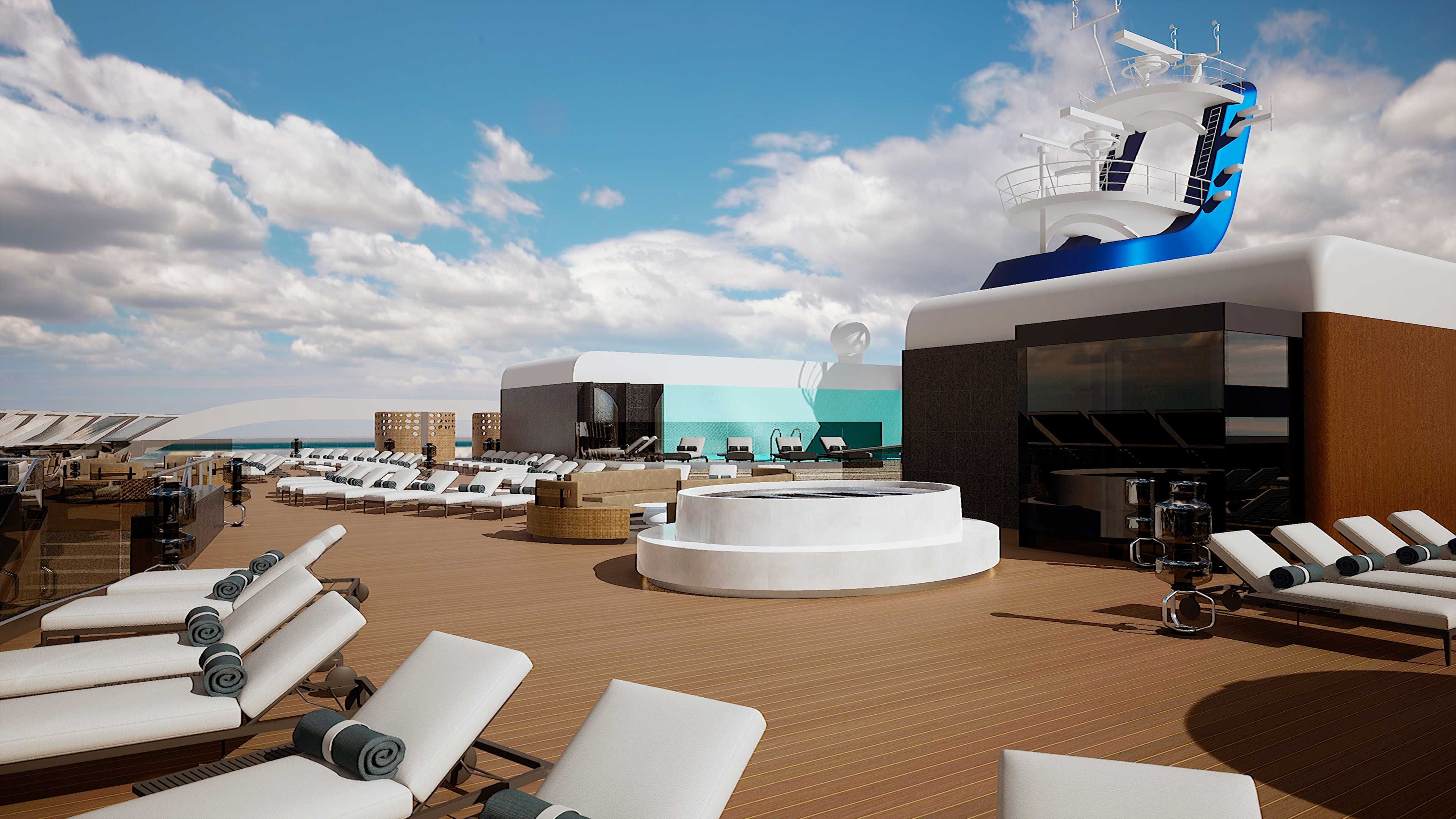 Yacht Club erbjuder en privat upplevelse inklusive en restaurang, lounge, bar, pool och mer