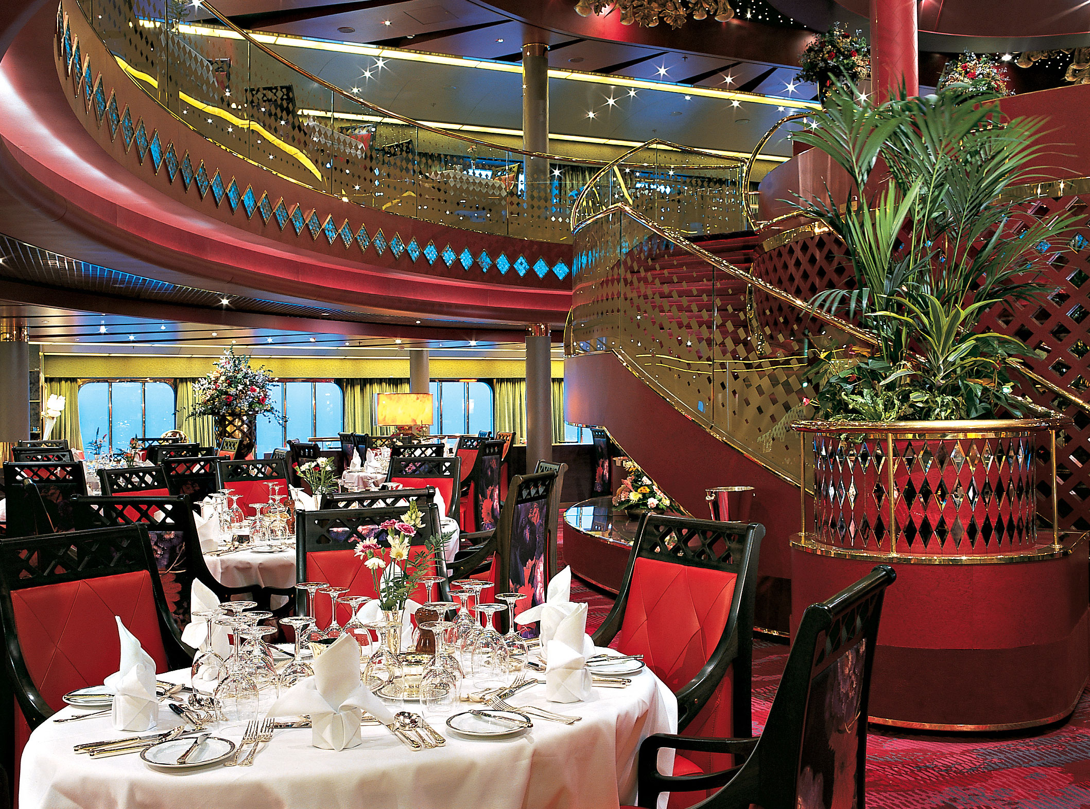 Á la carte-matsalen ingår kryssningsbiljetten