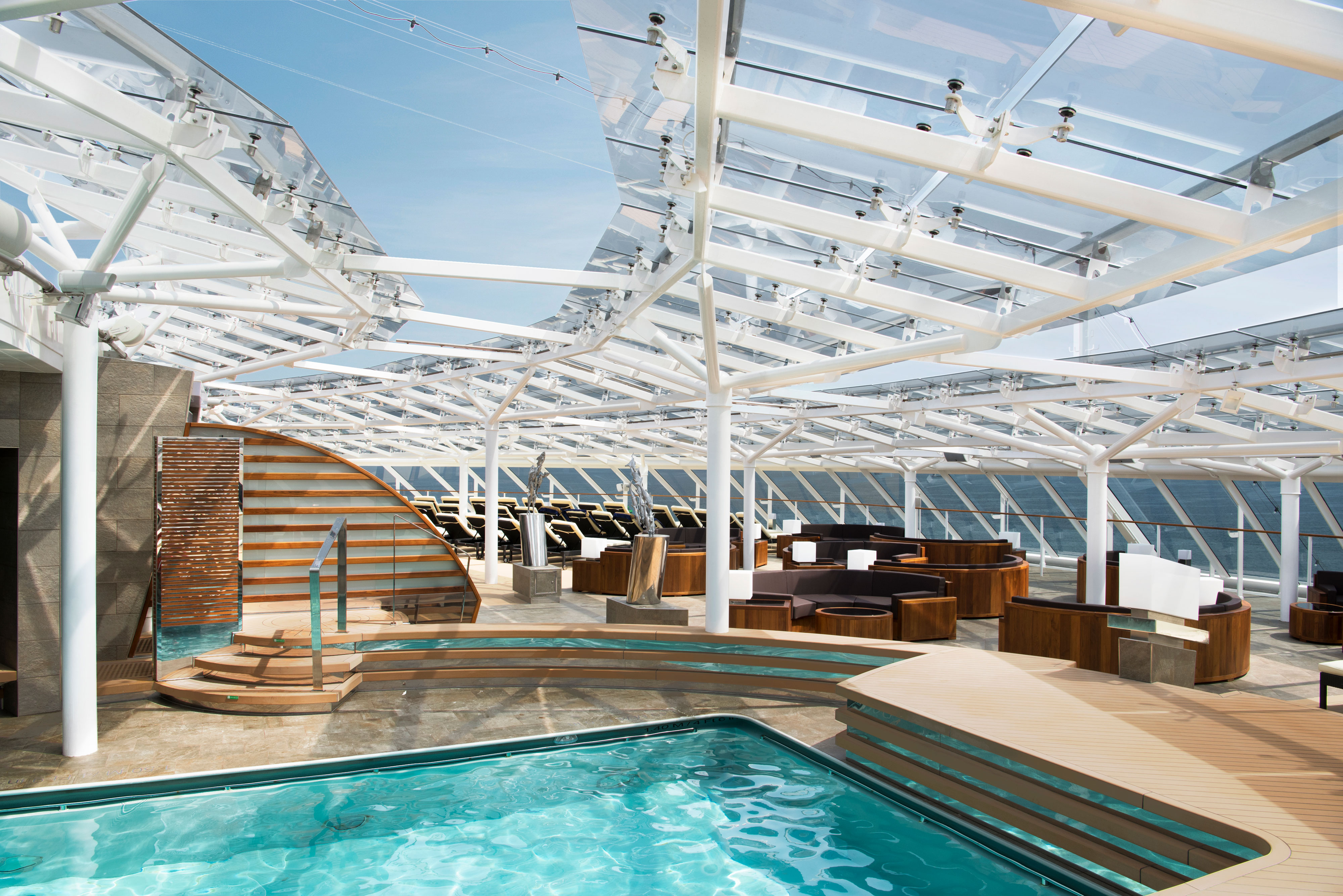 The MSC Yacht Club offers a private experience including a restaurant, lounge and bar, pool and more...