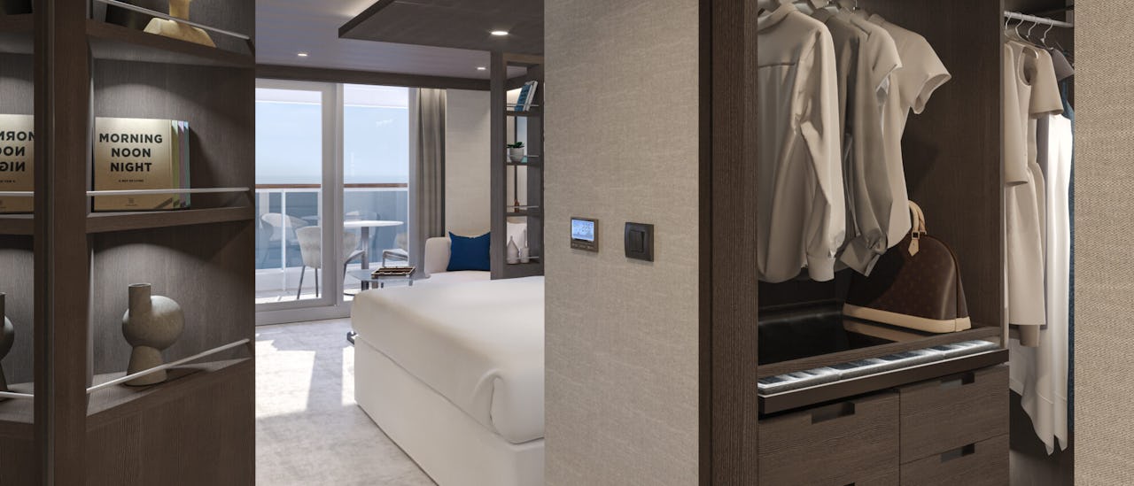 Designen för sviterna har tagits fram i samarbete med De Jorio Luxury och arkitekt- och inredningsstudion NenMar
