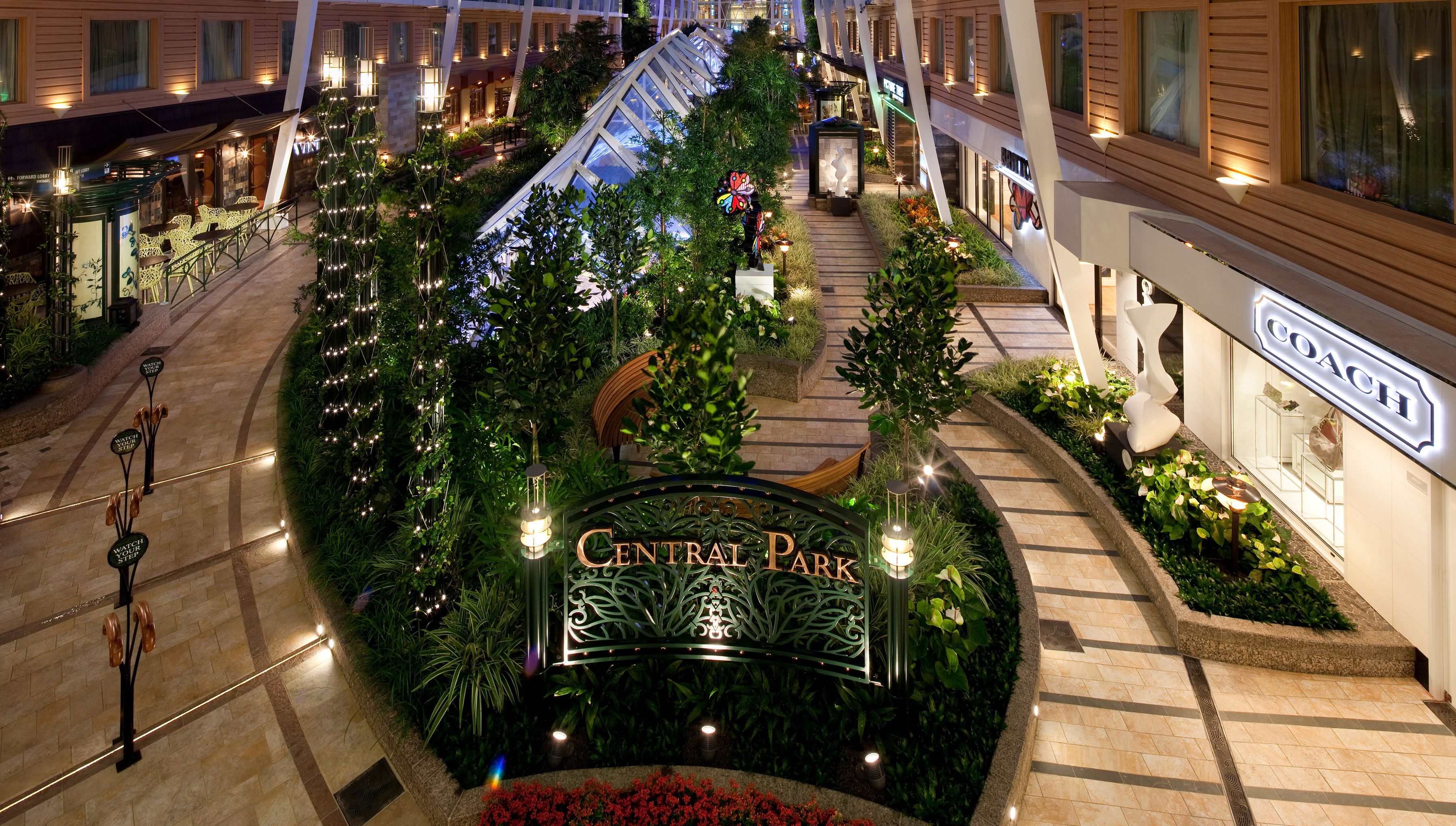 Central Park – en oas med uteserveringar och 12 000 växter.