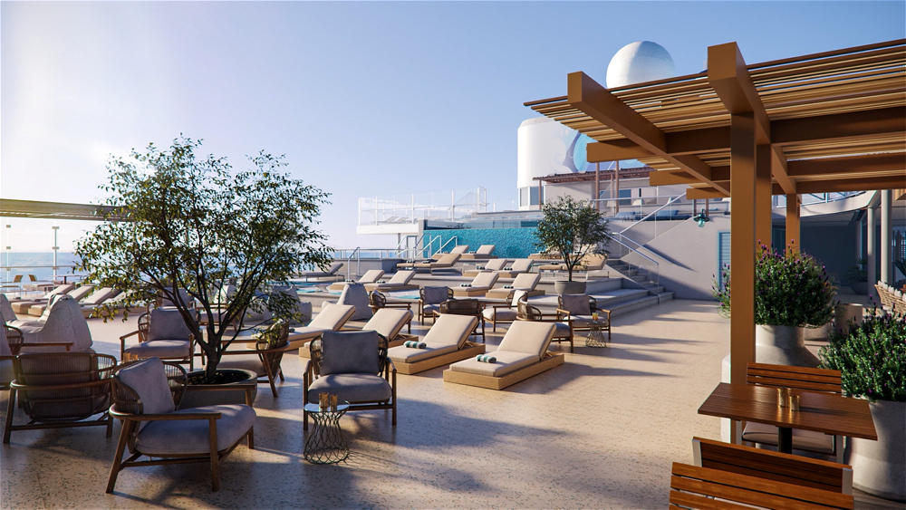 Området som omger lagunen inbjuder till total avkoppling