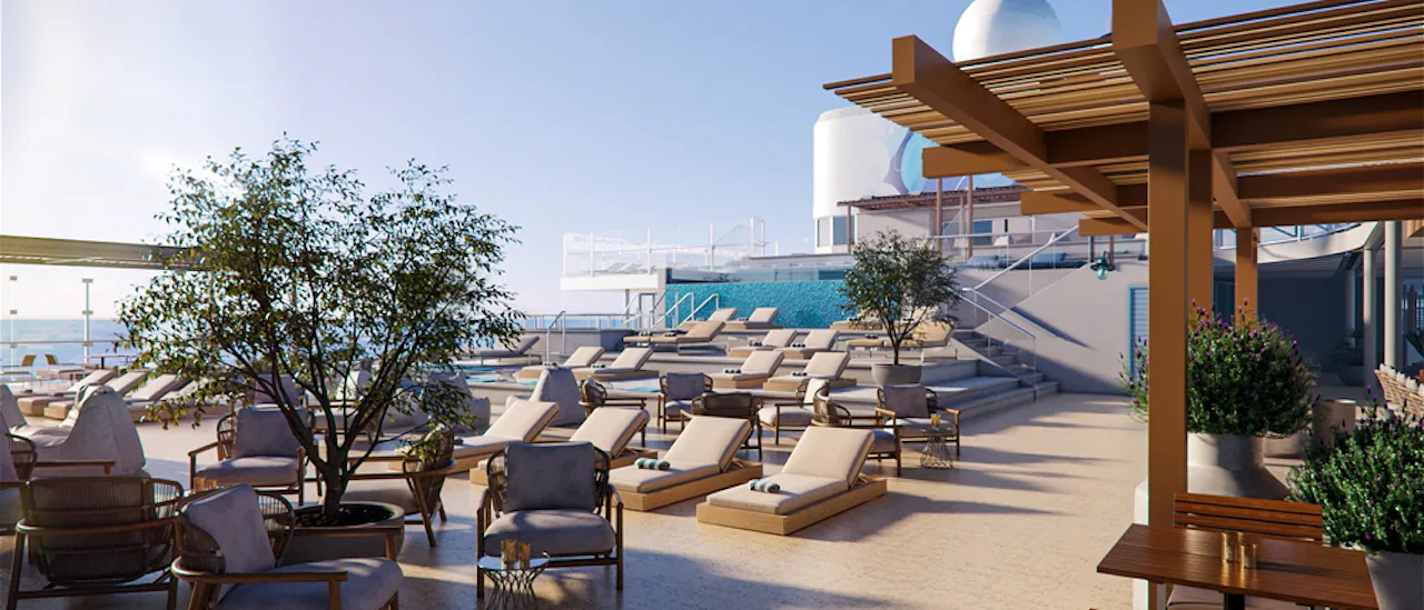 Området som omger lagunen inbjuder till total avkoppling