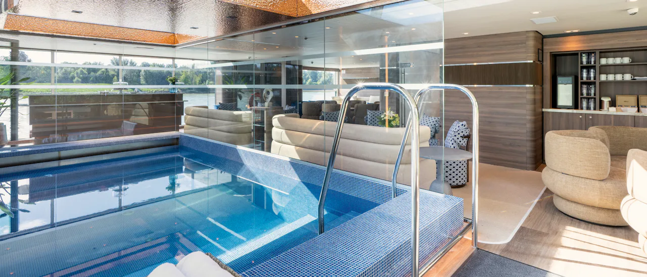 The indoor pool