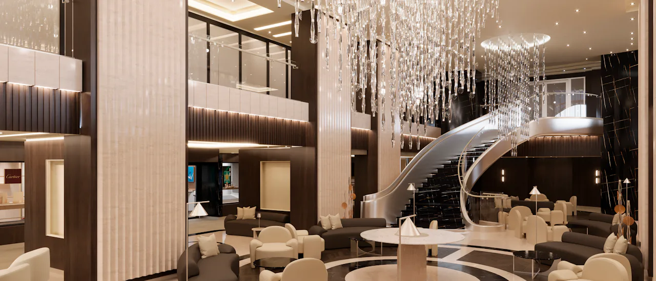 Lobby Bar - en social bar och lounge i mitten av fartyget