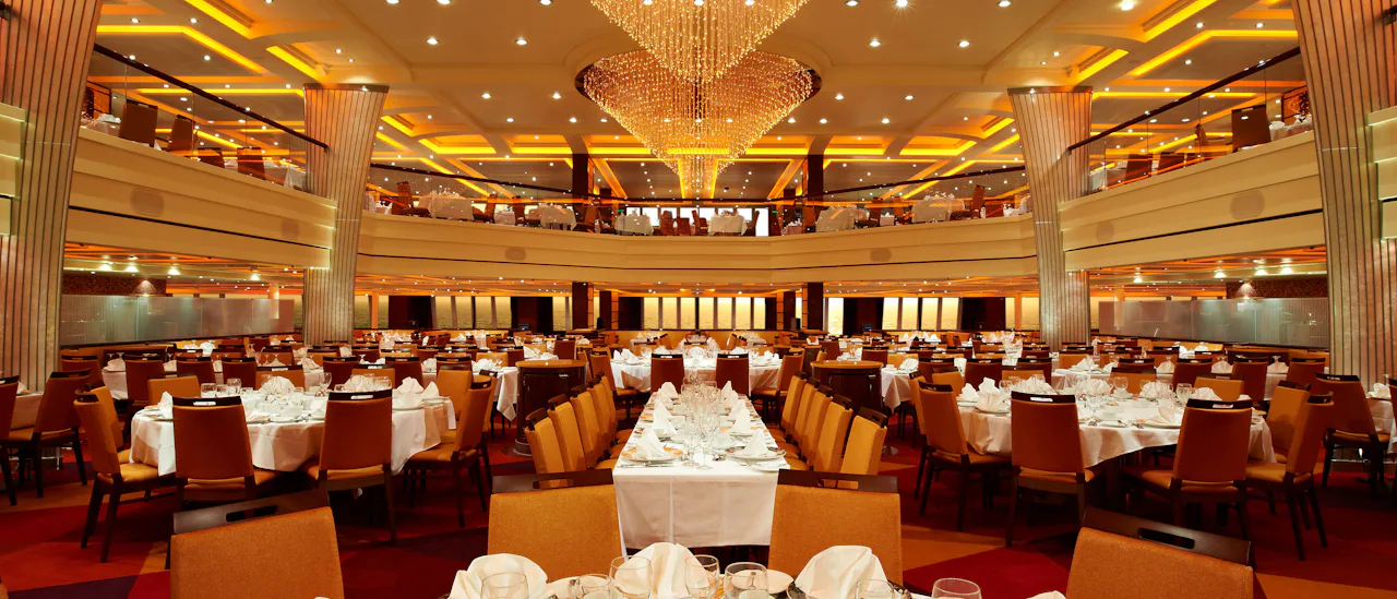 Á la carte-matsalen ingår kryssningsbiljetten