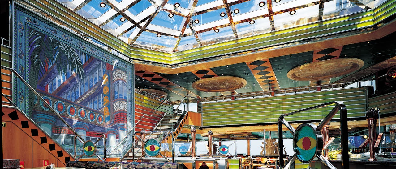 Á la carte-matsalen ingår tillsammans med buffetrestaurangen