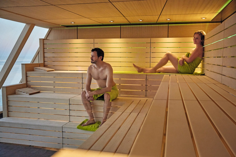 Finsk bastu med härlig vy