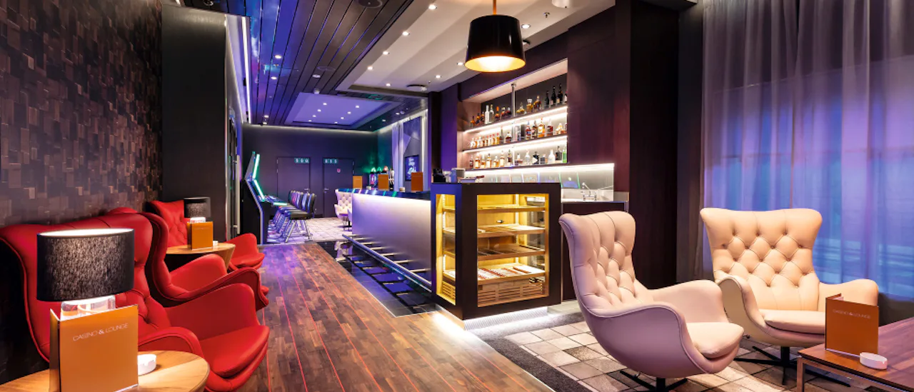 Casinot har en stylish atmosfär