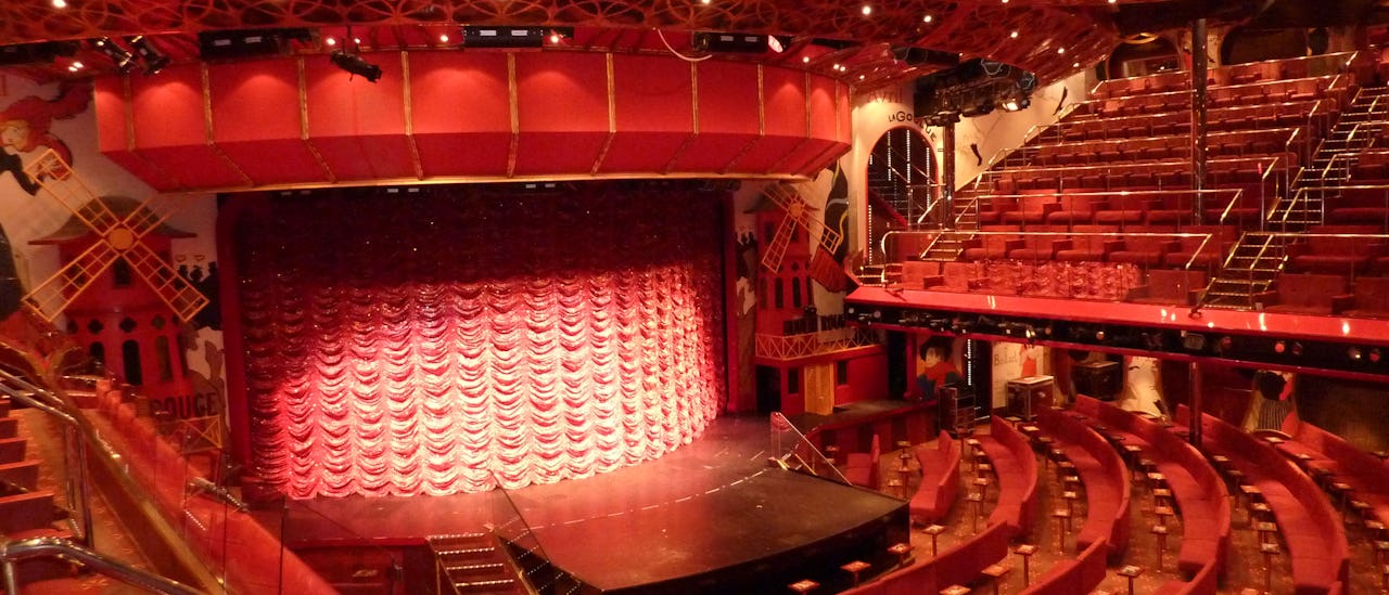 Teatern i väntan på en Las Vegas-inspirerad show