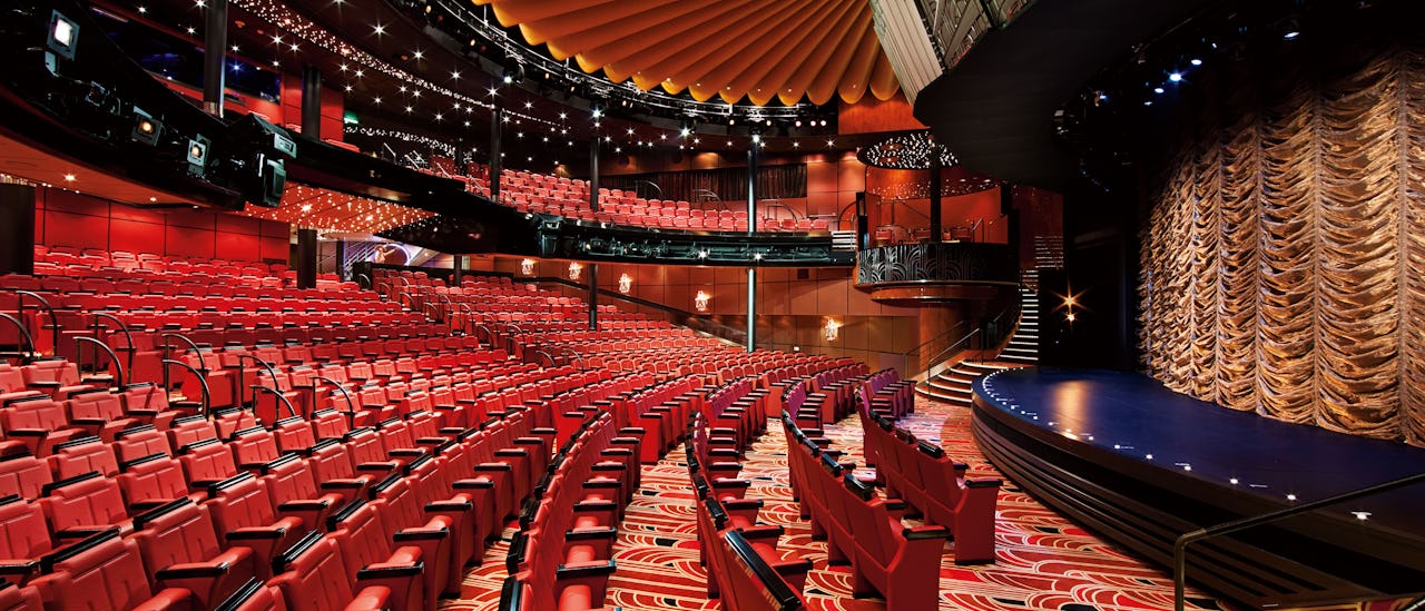 Teatern i väntan på en Las Vegas-inspirerad show