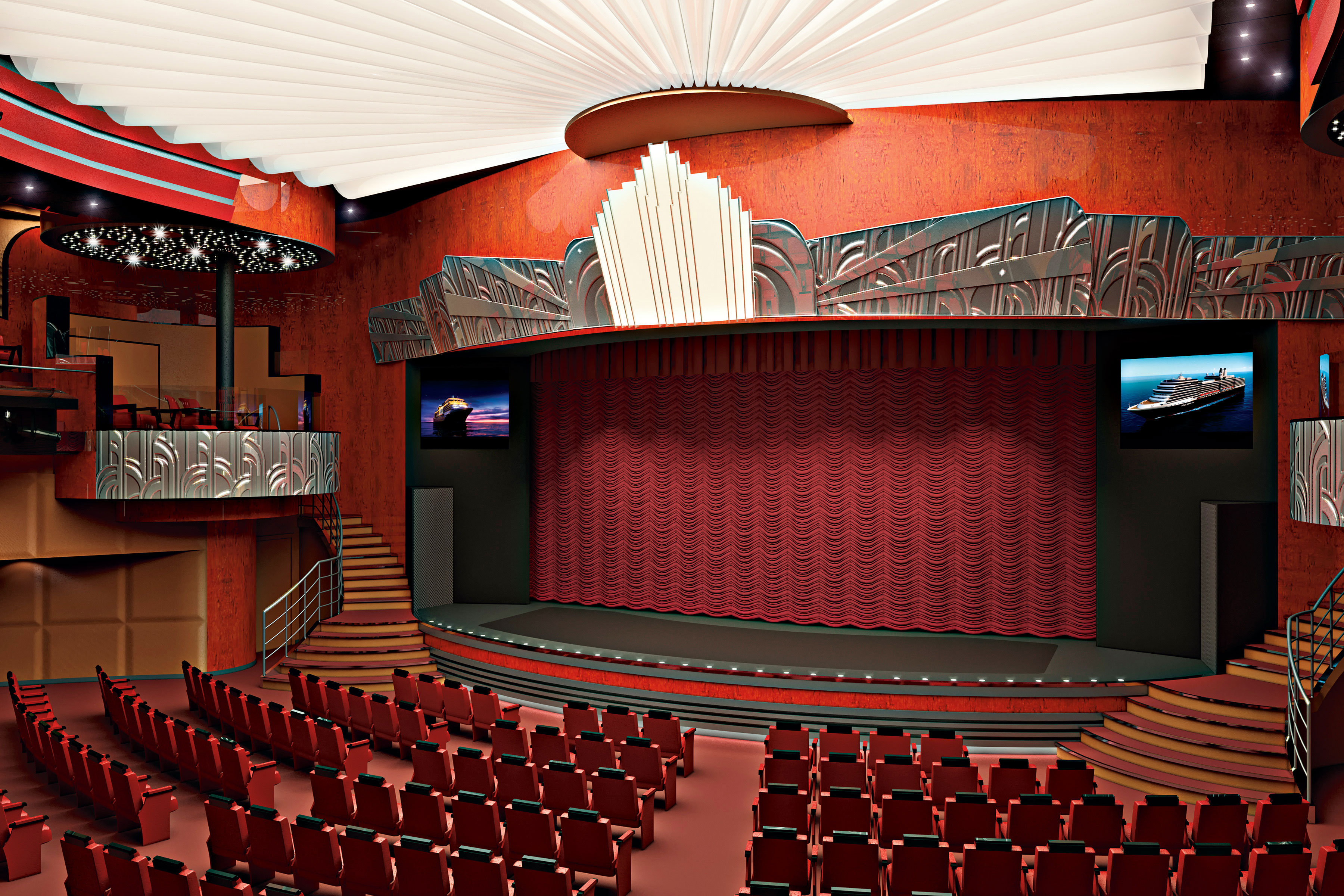 Teatern i väntan på en Las Vegas-inspirerad show