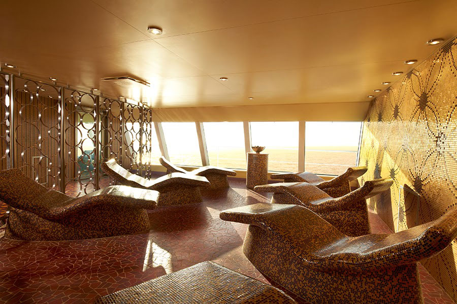 Termiska uppvärmda bäddar i spa avdelningen