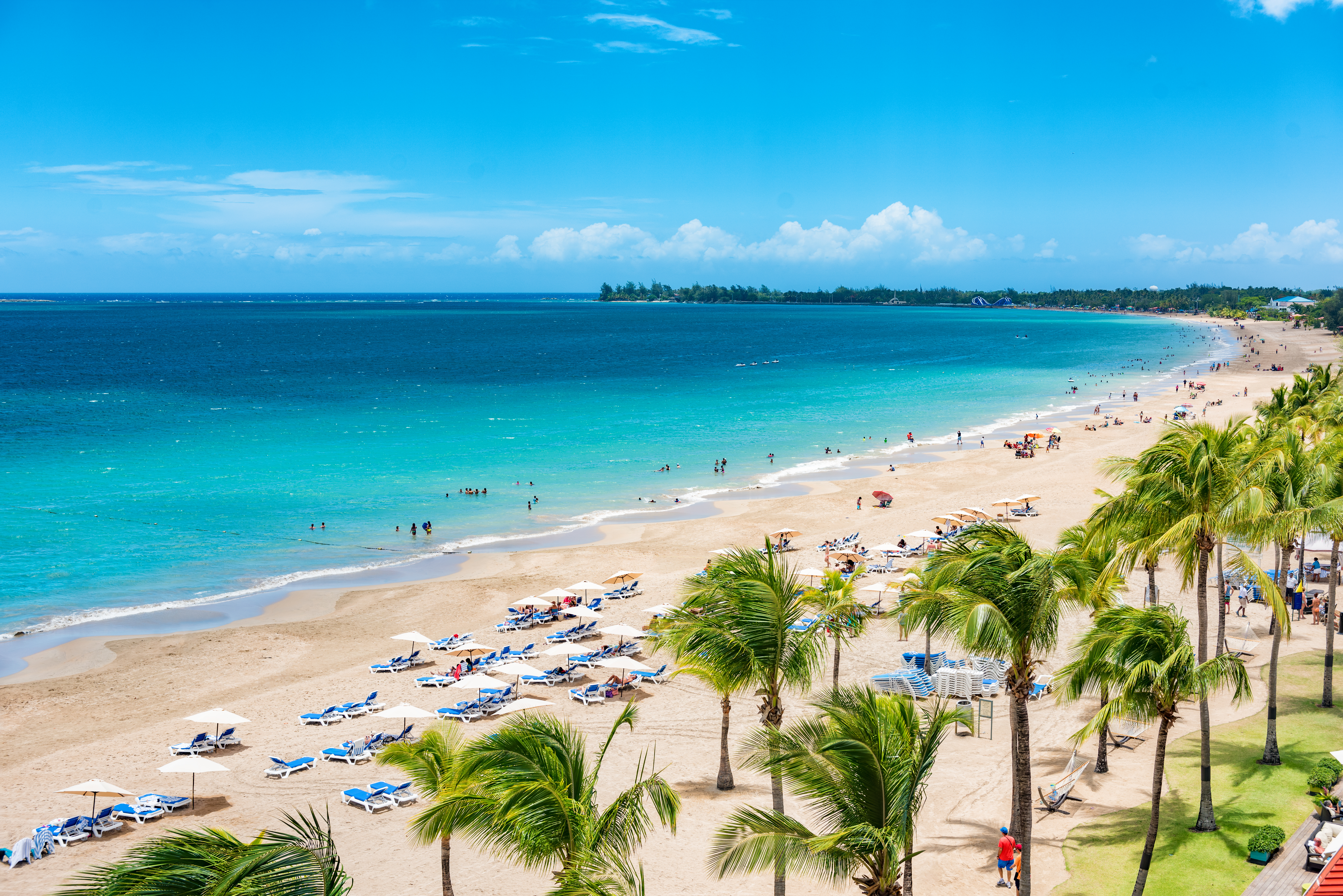 Bilden visar en strand i San Juan