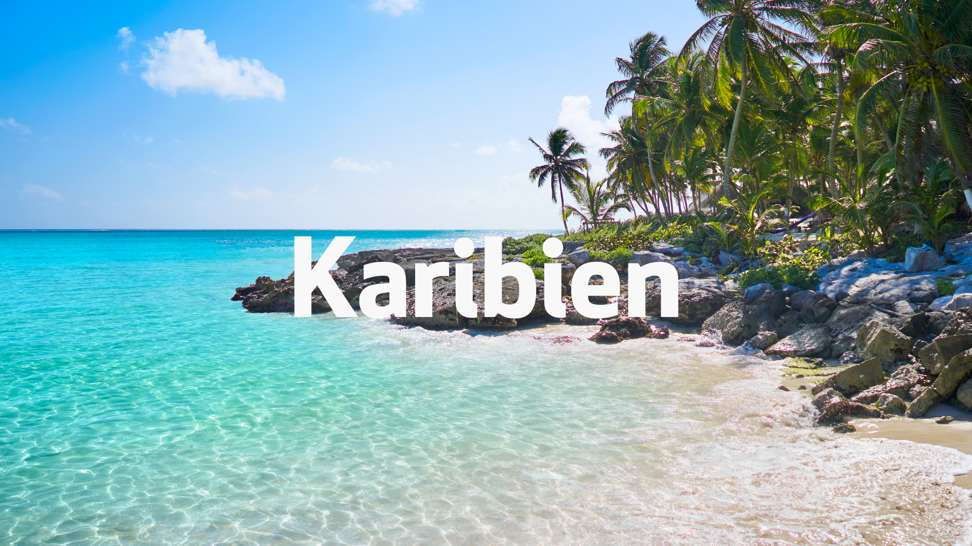 Bilden visar en strand i Karibien