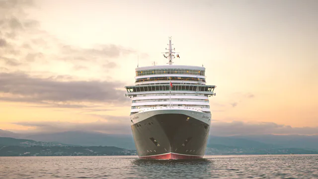 Bilden visar fartyget Queen Elizabeth från Cunard