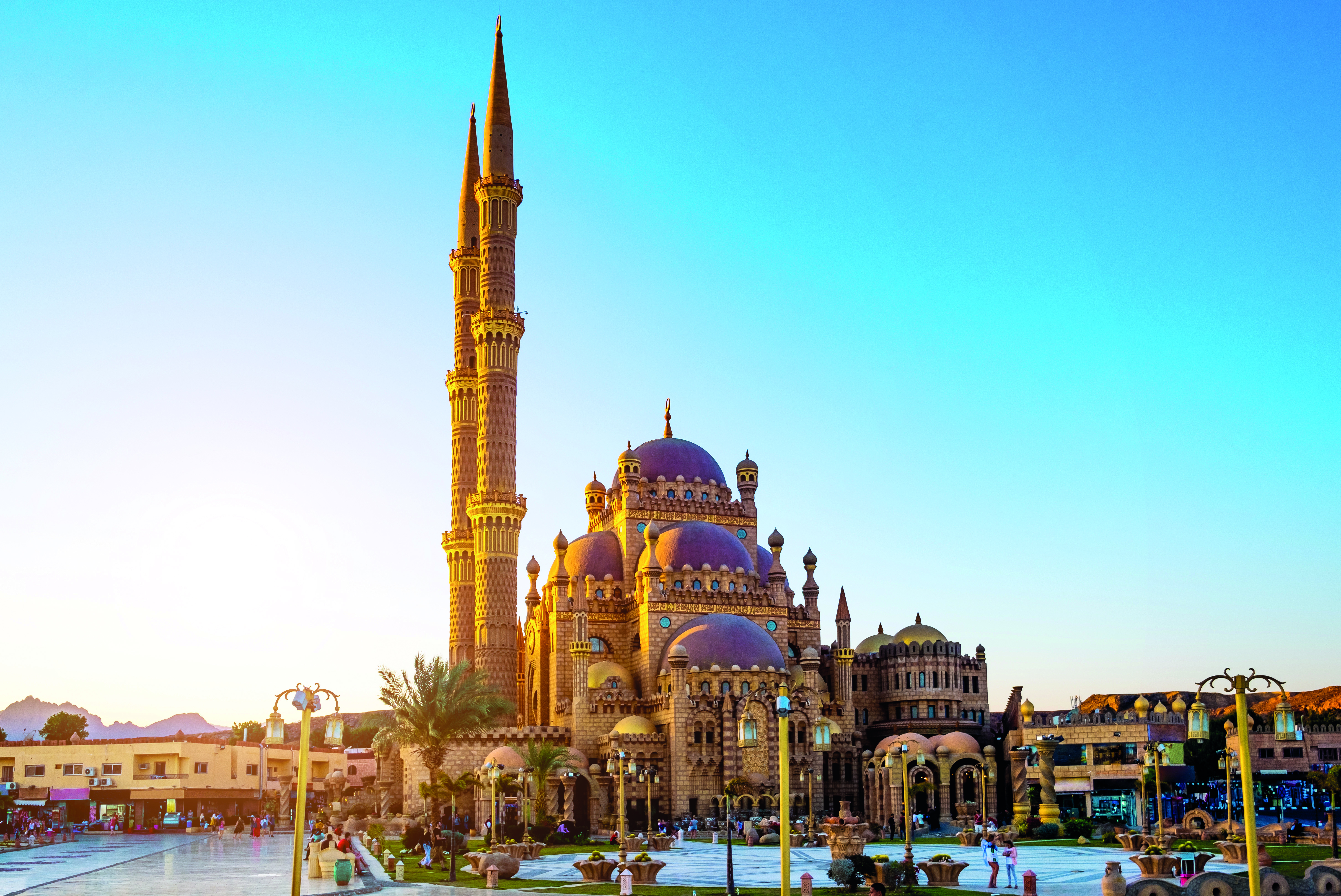 Bilden visar staden Sharm el Sheikh i Egypten