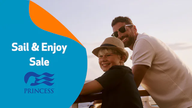 Bilden visar en kampanj-affisch med Princess Cruises