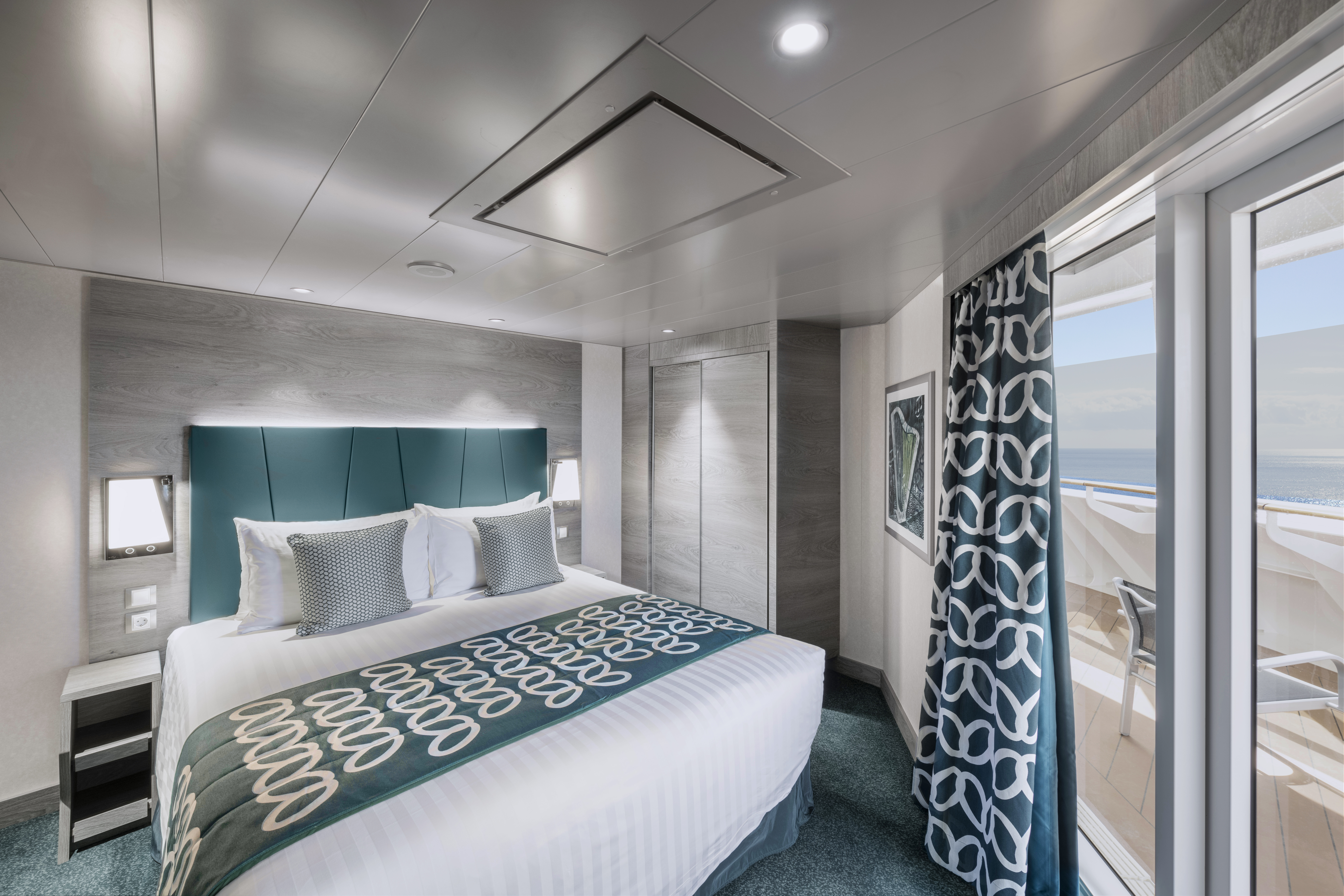 Mycket ingår i priset hos MSC Cruises. Bilden visar en hytt på fartyget MSC Virtuosa.