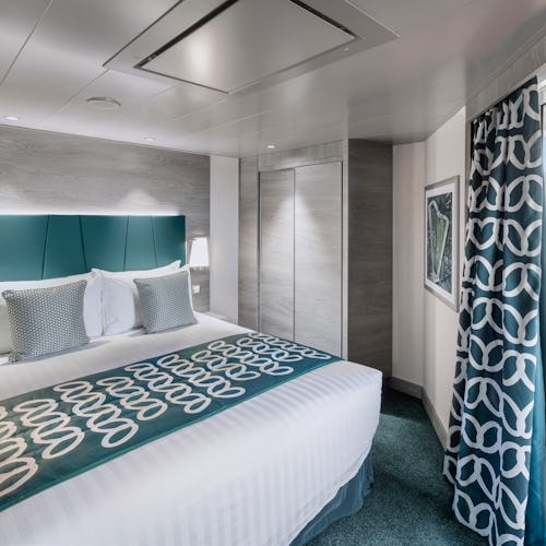 Mycket ingår i priset hos MSC Cruises. Bilden visar en hytt på fartyget MSC Virtuosa.