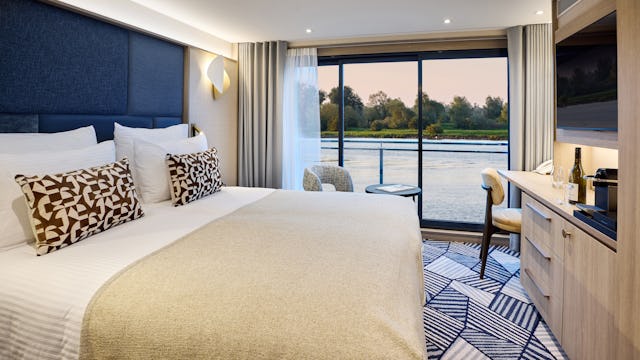 Bilden visar en hytt ombord Viva Enjoy.