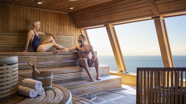 Bilden visar Solemio Spa ombord ett av Costa Cruises fartyg.