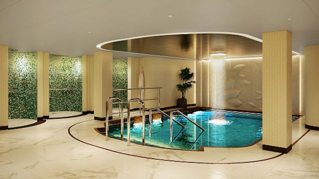 Bilden visar Lotus Spa Enclave ombord ett av Princess Cruises fartyg.