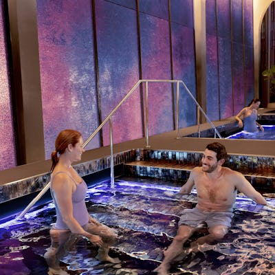 Bilden visar Norwegian Cruise Lines spa och Thermal Suite.