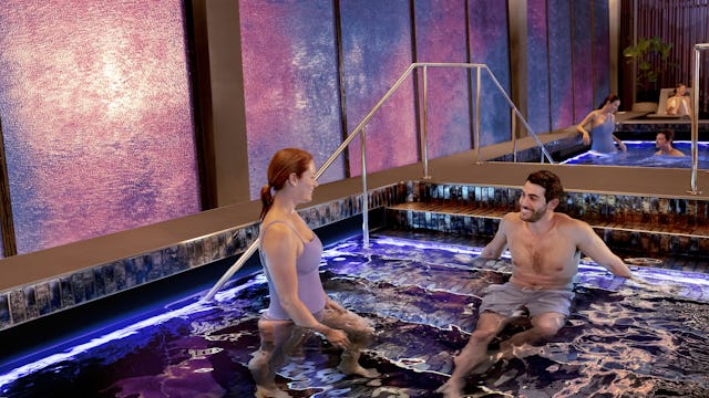 Bilden visar Norwegian Cruise Lines spa och Thermal Suite.