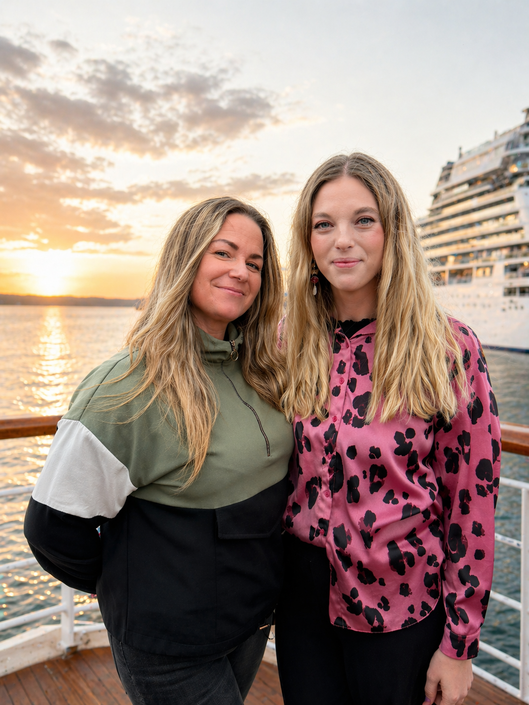 bild på två anställda på Cruisemarket på en kryssning