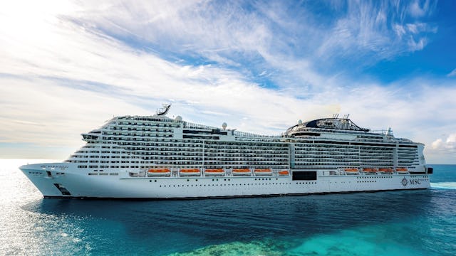 Bild på ett MSC Cruises fartyg.