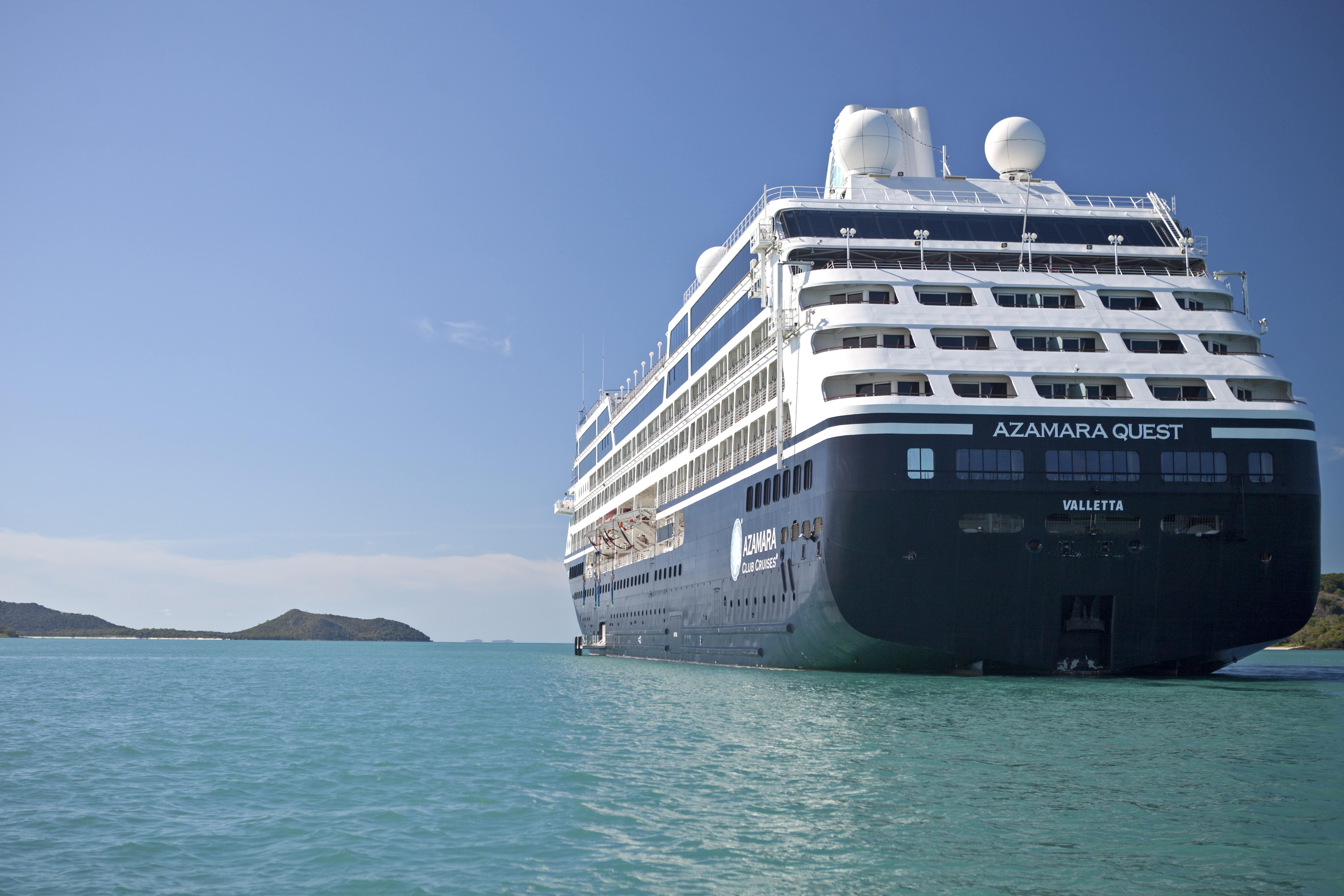 Bilden visar fartyget Azamara Quest